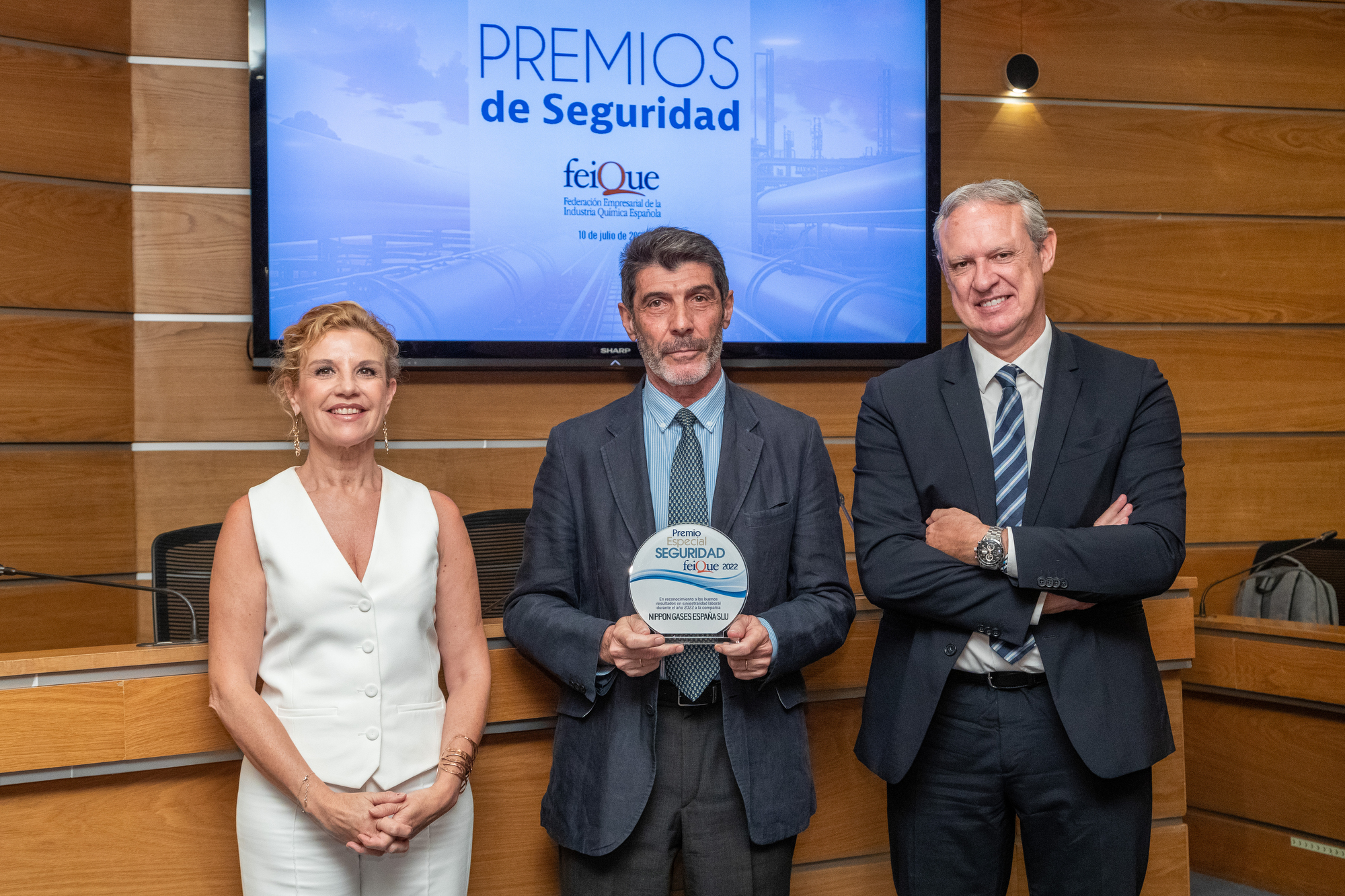 Nippon Gases recibe el Premio de Seguridad de FEIQUE por su excelencia en este ámbito