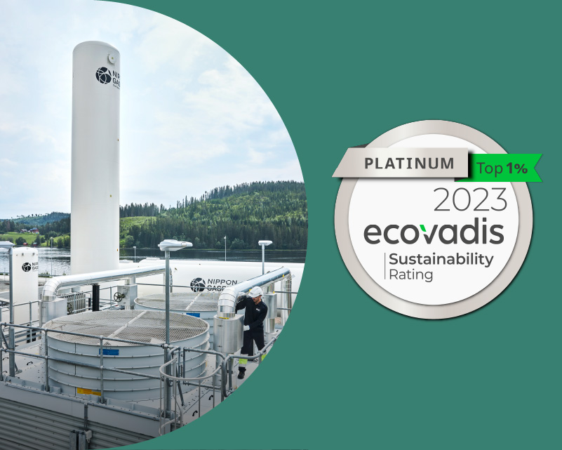 Nippon Gases får EcoVadis-medalj i platina